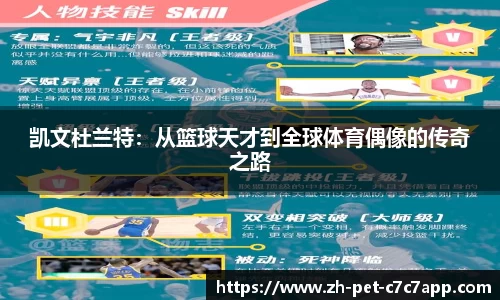 凯文杜兰特：从篮球天才到全球体育偶像的传奇之路